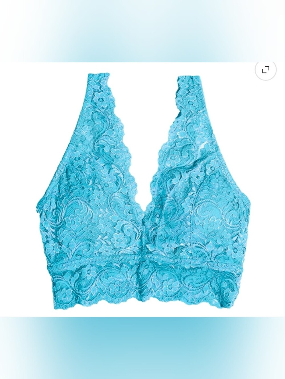 No boundaries Lace Bralette - Blue size XXL NWT